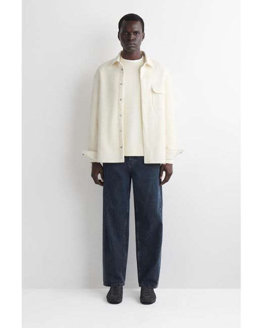 COS White Washed-Cotton Sweatshirt for men