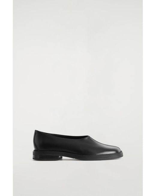 COS Chunky Leather Shoes in White | Lyst