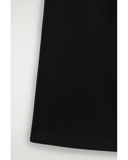 COS Black Jersey Flared Trousers