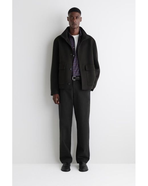 COS Purple Checked Cotton Shirt for men