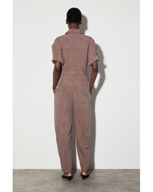 COS Brown Belted Modal Coverall