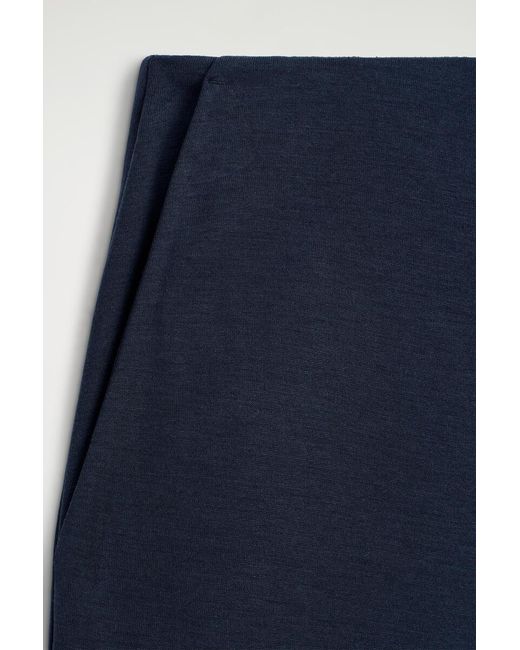 COS Blue Modal-Jersey Pants