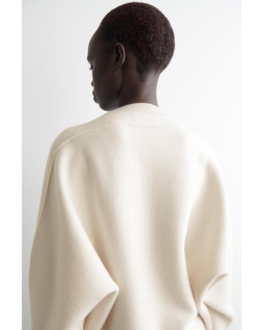 COS Natural Rounded Double-Faced Wool Sweater