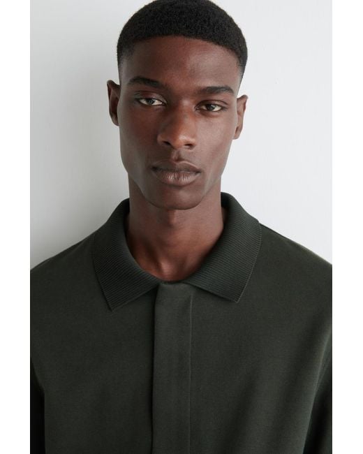 COS Green Jersey Harrington Jacket for men