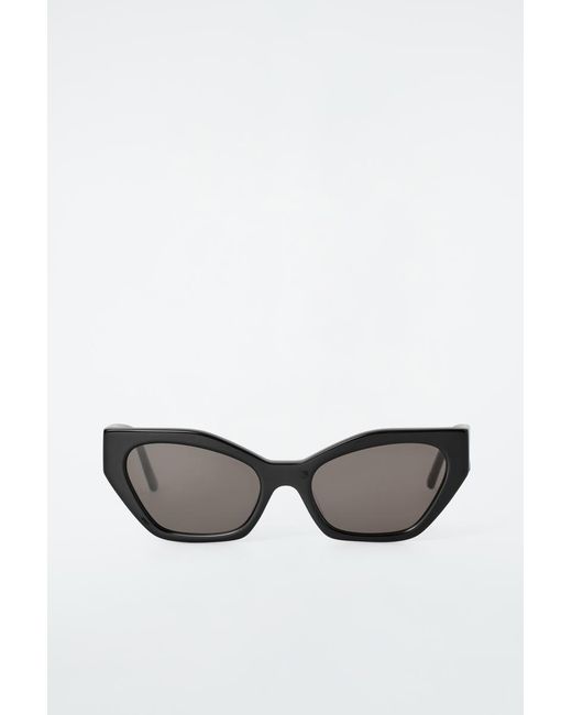 COS Gray Angular Cat-Eye Sunglasses