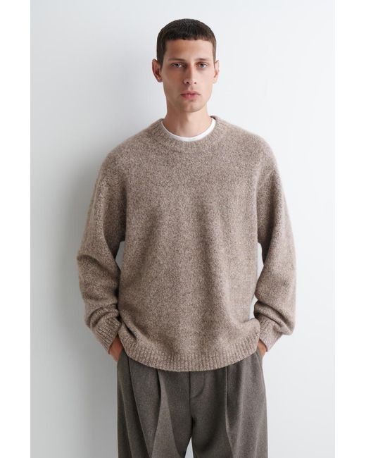 COS Oversized-Pullover Aus Alpaka-Mix in Brown für Herren