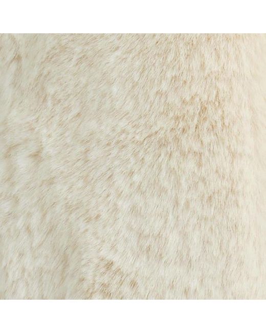 COS Natural Shawl-Collar Fur-Effect Jacket