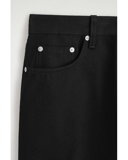 COS Black Dome Straight-leg Jeans for men
