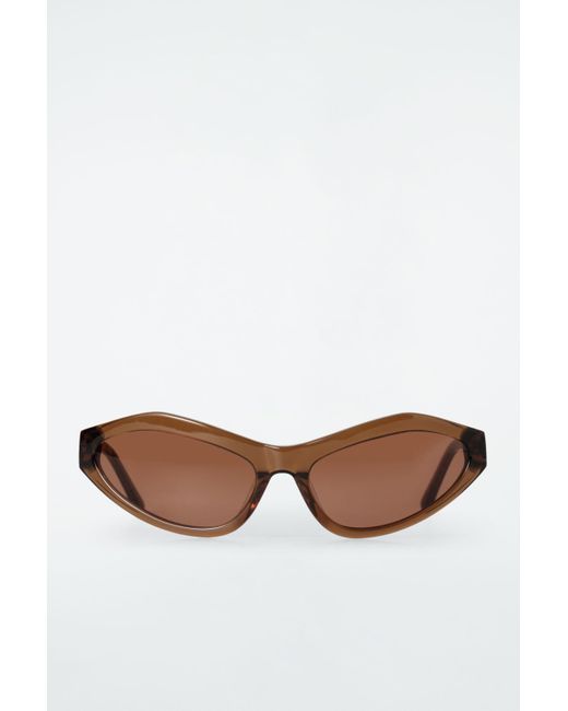 COS Natural Angular Cat-eye Sunglasses