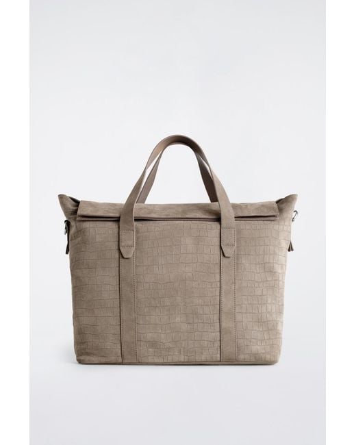 COS Brunswick Messenger Bag in Gray for Men | Lyst