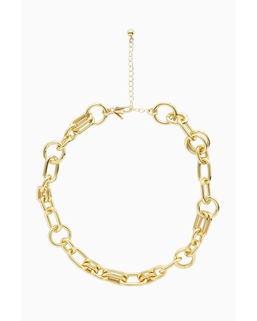 COS Metallic Layered Chain Necklace