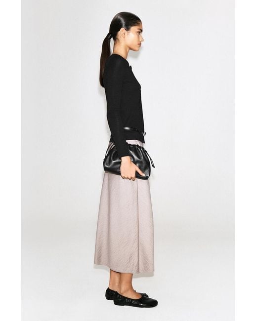 COS Black Jersey Cardigan Top