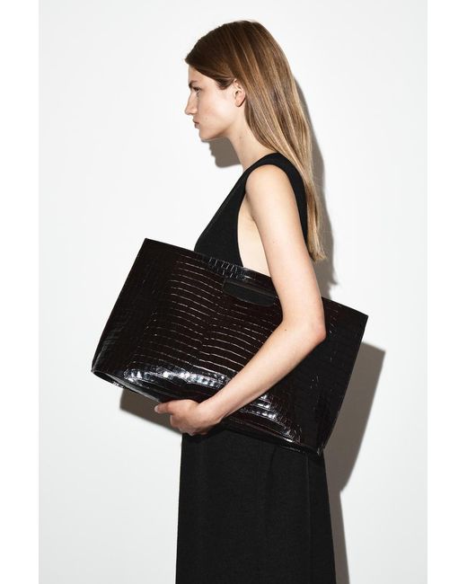 COS Black Folio Oversized-Tasche
