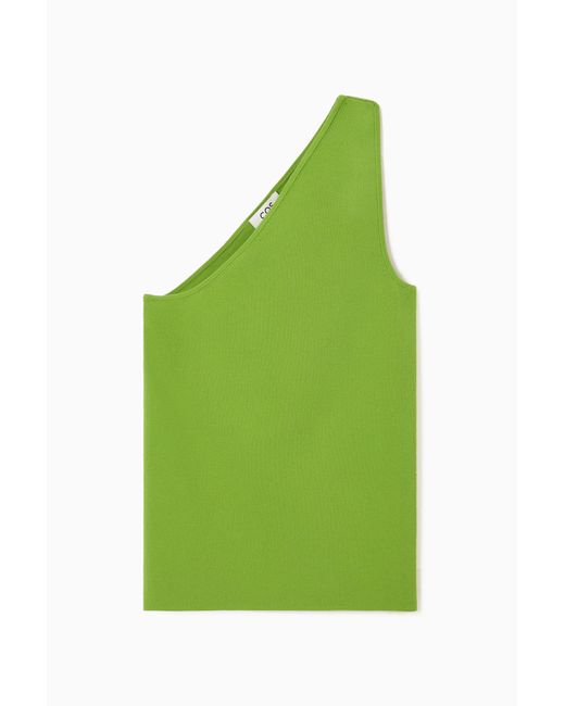 COS Green One-shoulder Tank Top