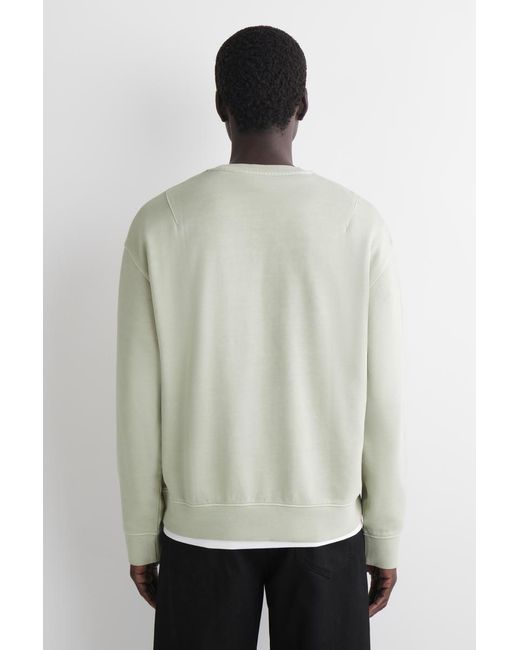 COS White Washed-Cotton Sweatshirt for men