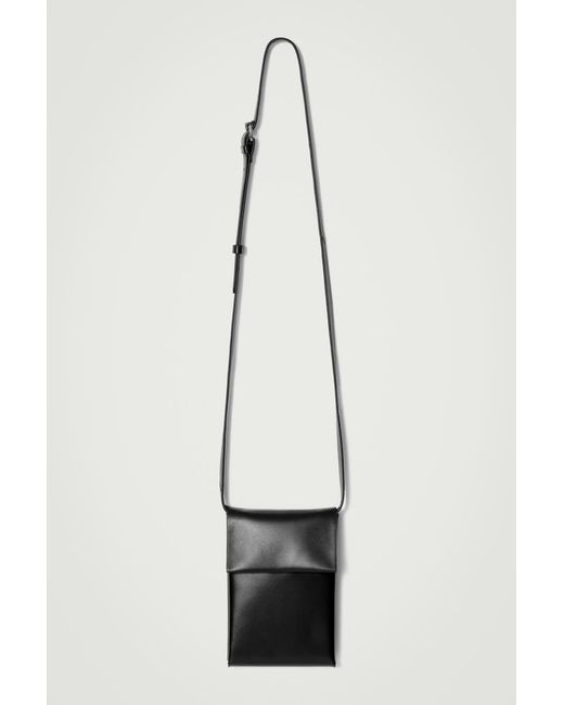 COS White Folded Crossbody Phone Pouch - Leather for men