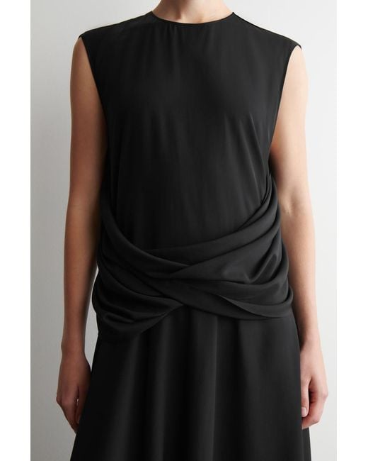 cos draped pleated maxi dress COS Draped Pleated Maxi Dress