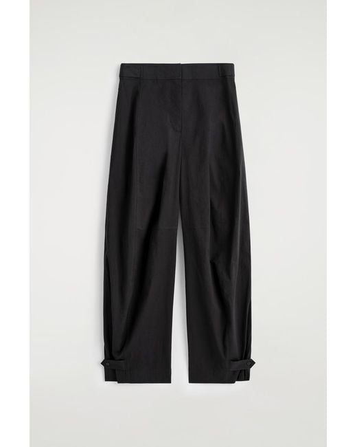 COS Black Utility Barrel-Leg Pants