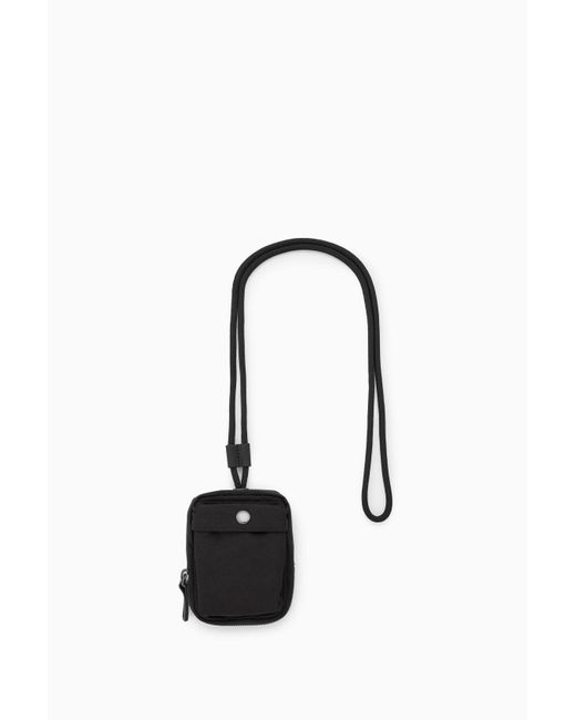 COS Black Mini Crossbody Pouch - Nylon for men