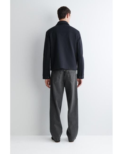 COS Jersey-Twill Shirt Jacket in Blue for Men | Lyst