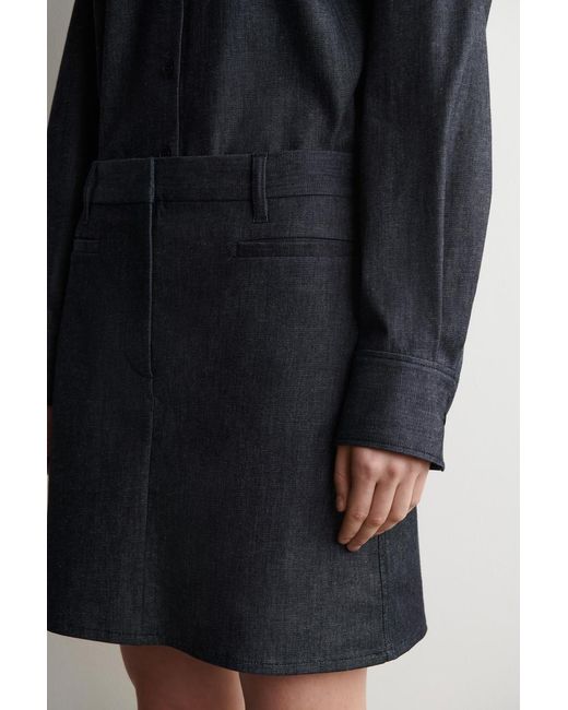 COS Blue Denim Mini Skirt