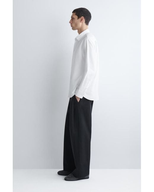 COS White Cotton Oxford Shirt for men