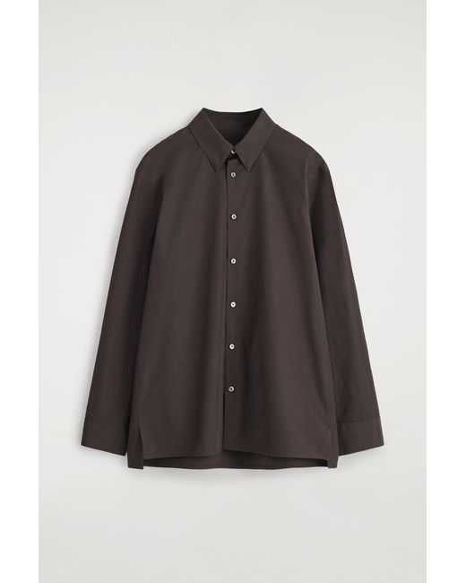 COS Black Classic Cotton Shirt for men