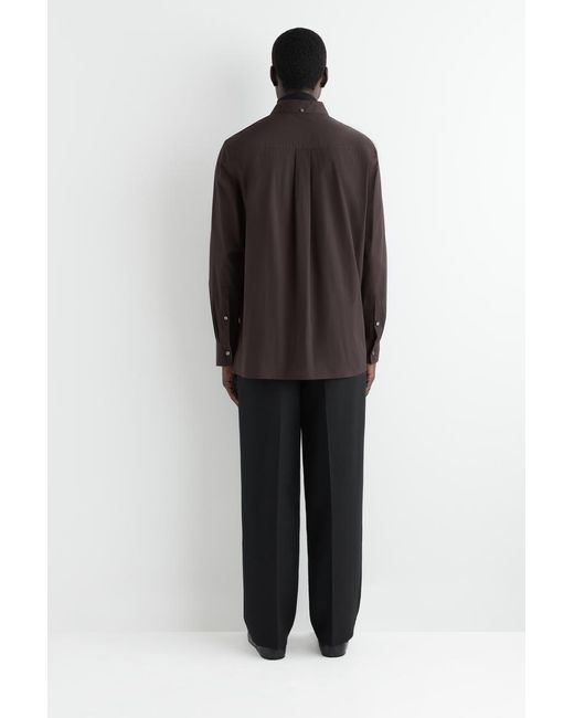 COS Black Classic Cotton Shirt for men