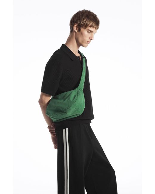 COS Green Crossbody Saddle Bag - Nylon for men