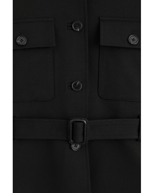 COS Black Belted Peplum Jacket