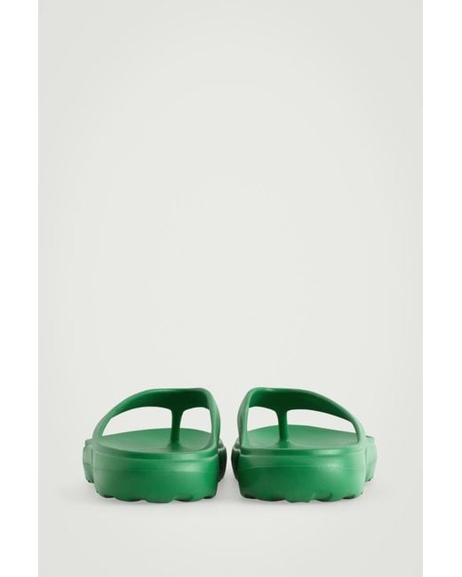 COS Green Lightweight Eva Flip Flops for men