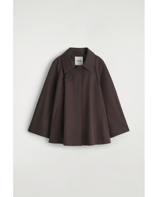 COS Brown A-Line Trench Jacket