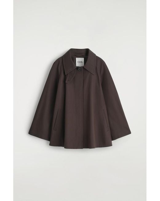 COS Brown A-Line Trench Jacket