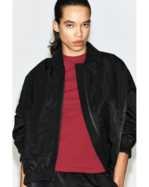 COS Red Crepe-Jersey T-Shirt