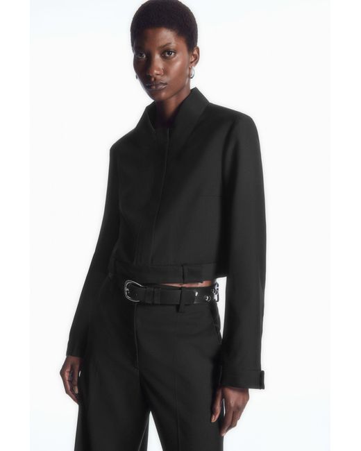 COS Black Deconstructed Tailored Jacket