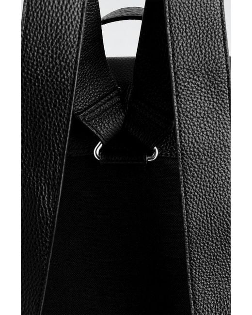 COS Black Classic Backpack for men
