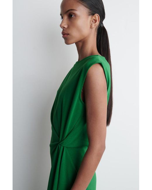 slim fit dress slacks COS Sage Green Wrap Dress main image 1