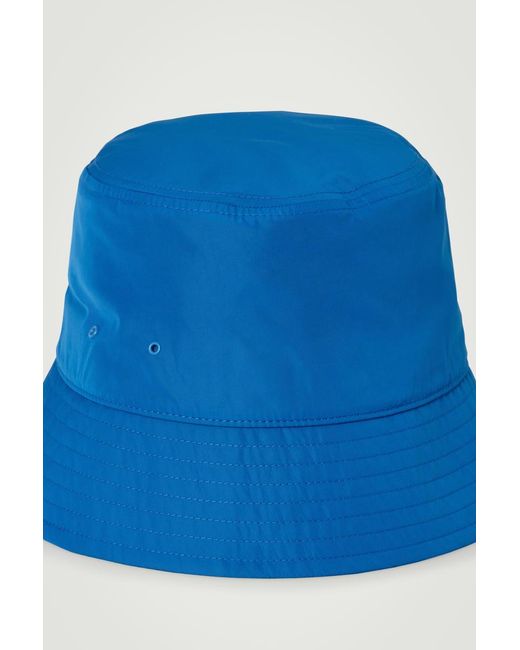 COS Blue Bucket Hat for men