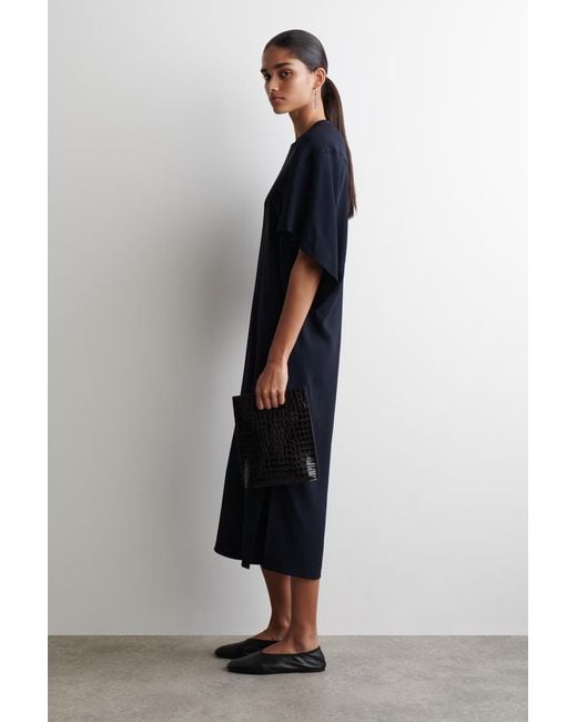 collar neck midi dress Jenner
