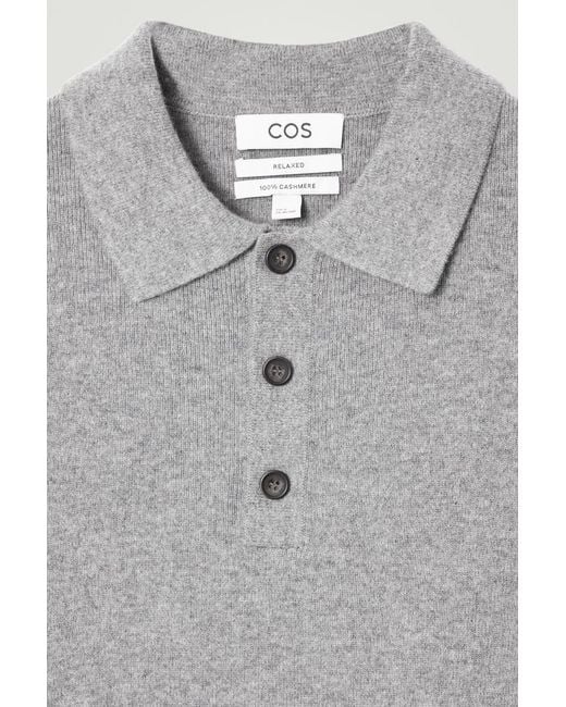 トップス COS PURE CASHMERE POLO SHIRT COS Pure Cashmere Polo Shirt | endource