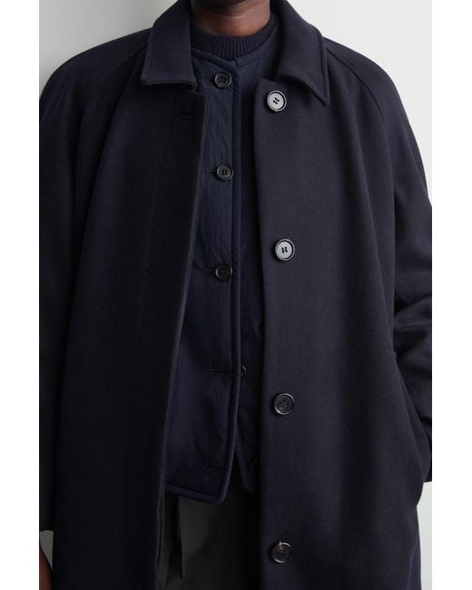 COS Blue Padded Cotton Liner Jacket