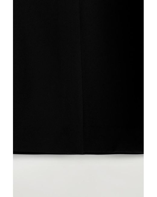 COS Black Tailored Silk Top