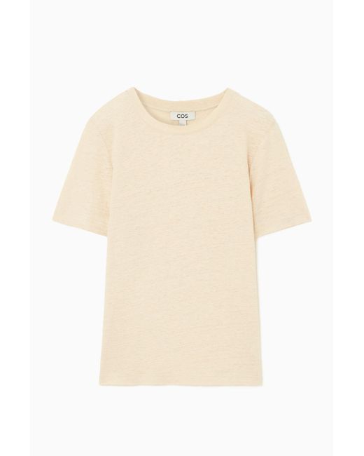 COS Natural Linen T-shirt