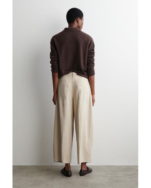 COS Natural Twine Barrel-Leg Jeans