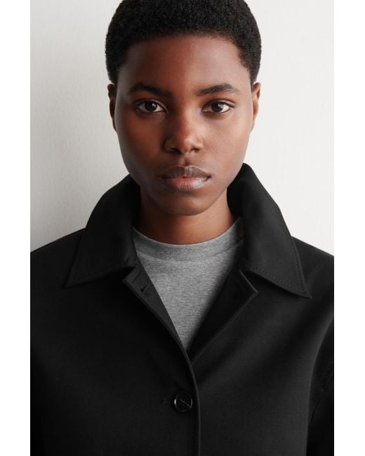 COS Black Rounded Jersey Jacket