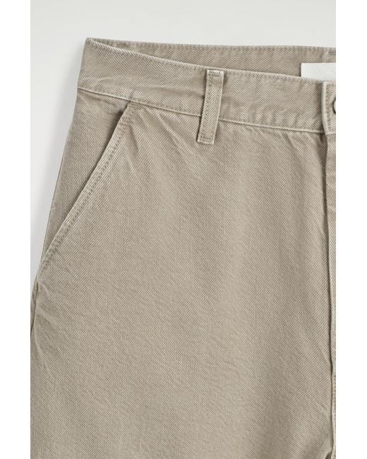 COS Natural Wide-Leg Denim Trousers