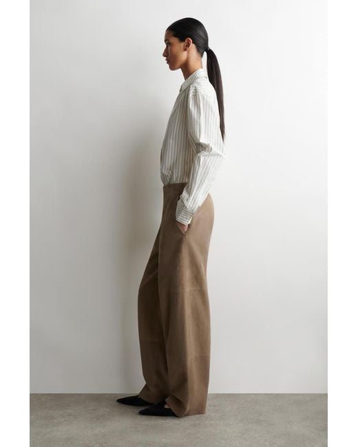 COS Natural Fluid Straight-Leg Pants
