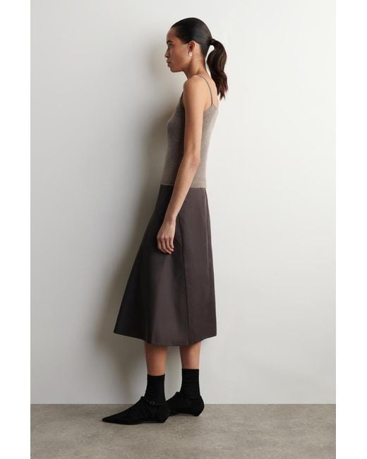 COS Brown Cashmere Tank Top