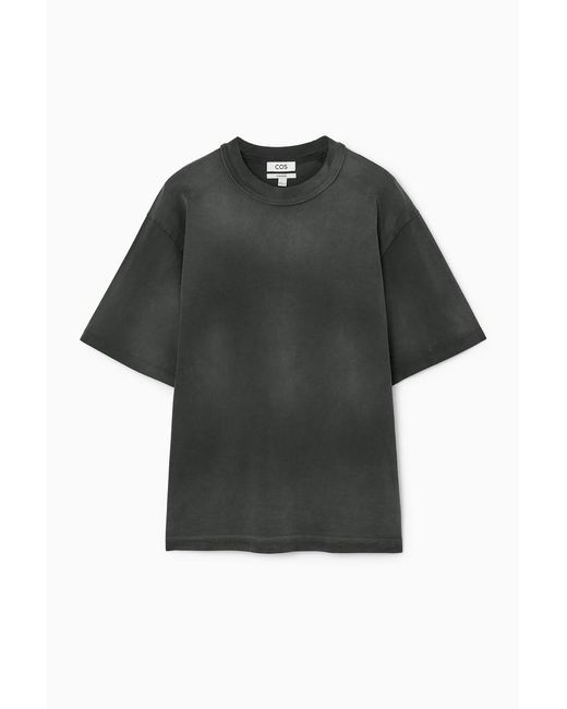 COS Oversized-t-shirt Mit Rundhalsausschnitt in Black für Herren