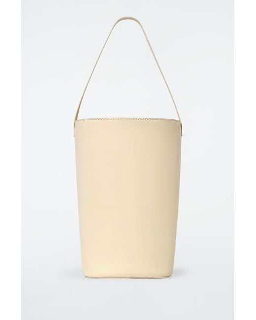 COS White Bucket Bag - Nubuck